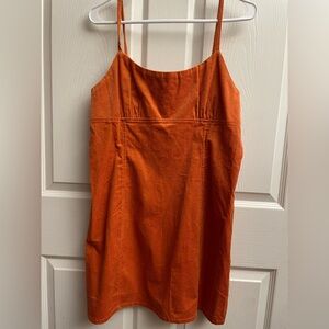 Wild Fable Fall Orange Corduroy, Mini Dress